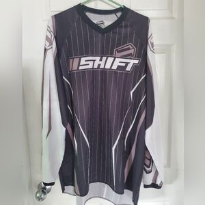Men’s Black, White & Gray Dirtbike Jersey